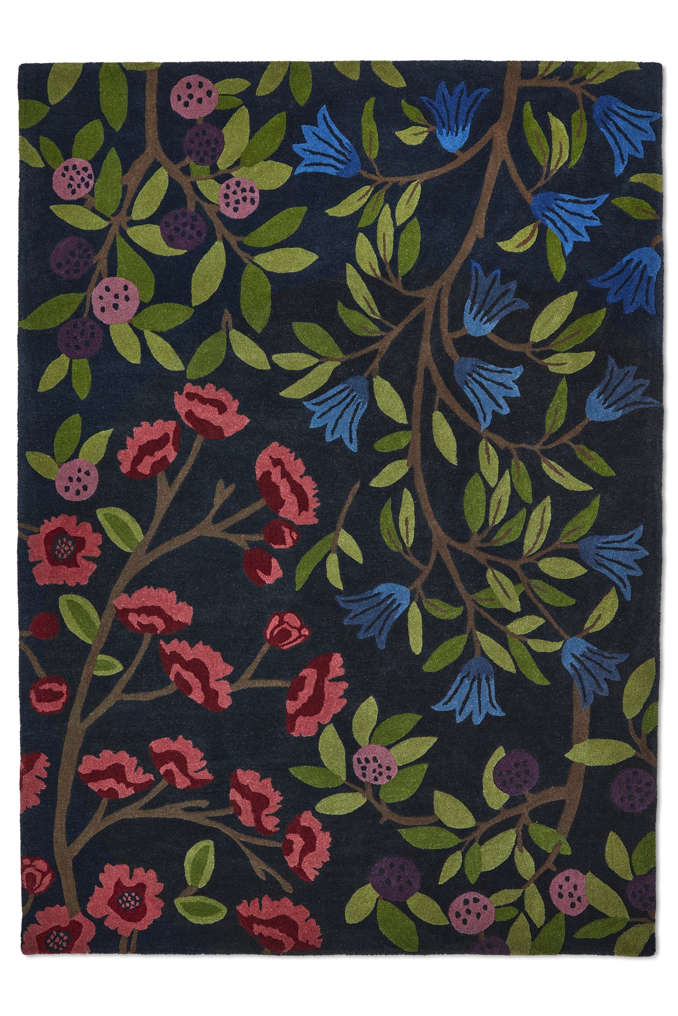 Vloerkleed Sanderson Foraging Indigo 146618