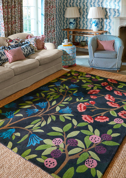 Vloerkleed Sanderson Foraging Indigo 146618