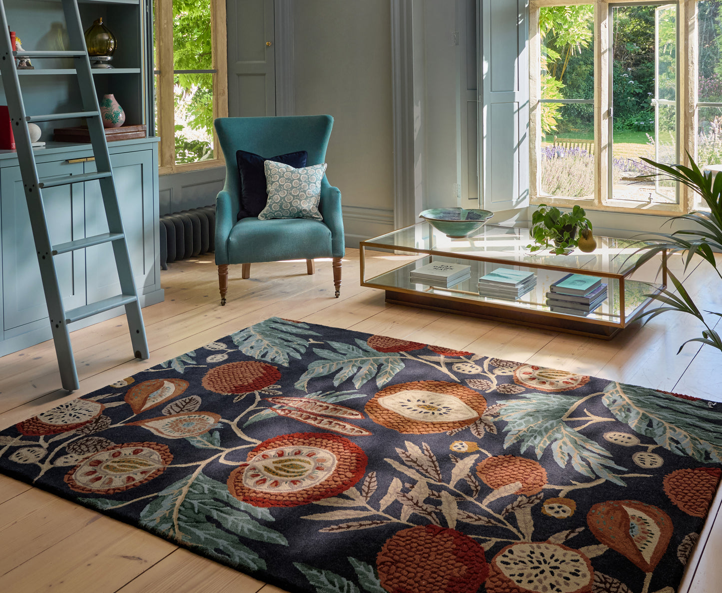 Vloerkleed Sanderson Jackfruit Tumeric Indigo 148708