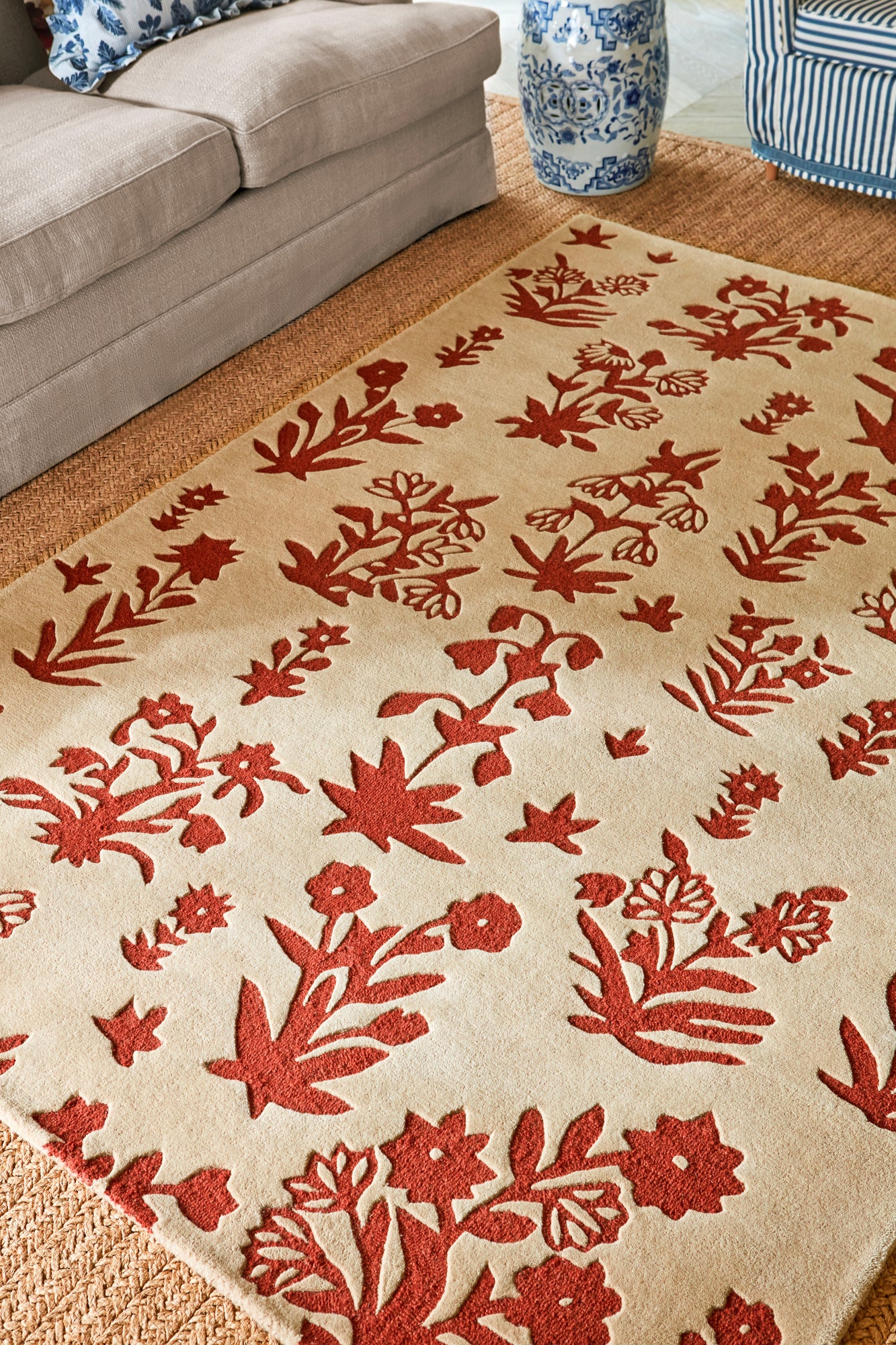 Vloerkleed Sanderson Woodland Glade Linen Russet Brown 146801