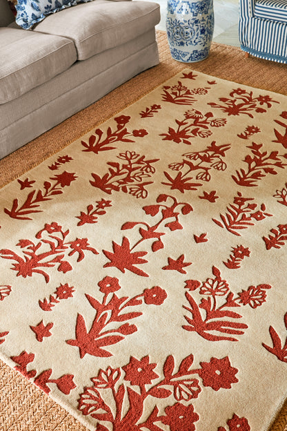 Vloerkleed Sanderson Woodland Glade Linen Russet Brown 146801