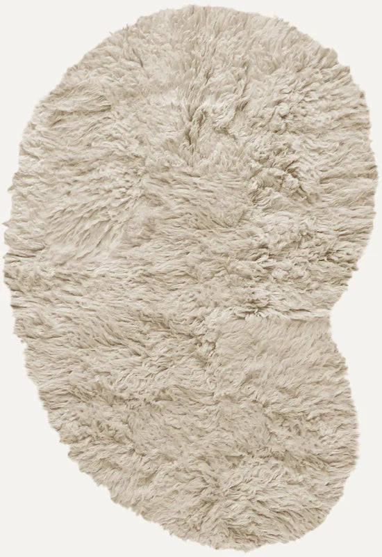 layered residue Shaggy  Residue Oatmeal rug