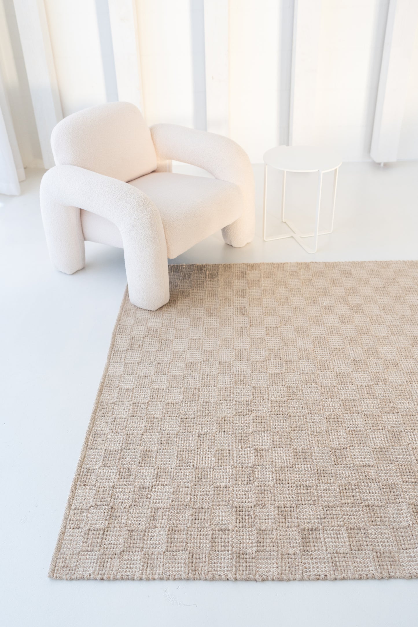 Vloerkleed MOMO Rugs | Fine Serra Brown White