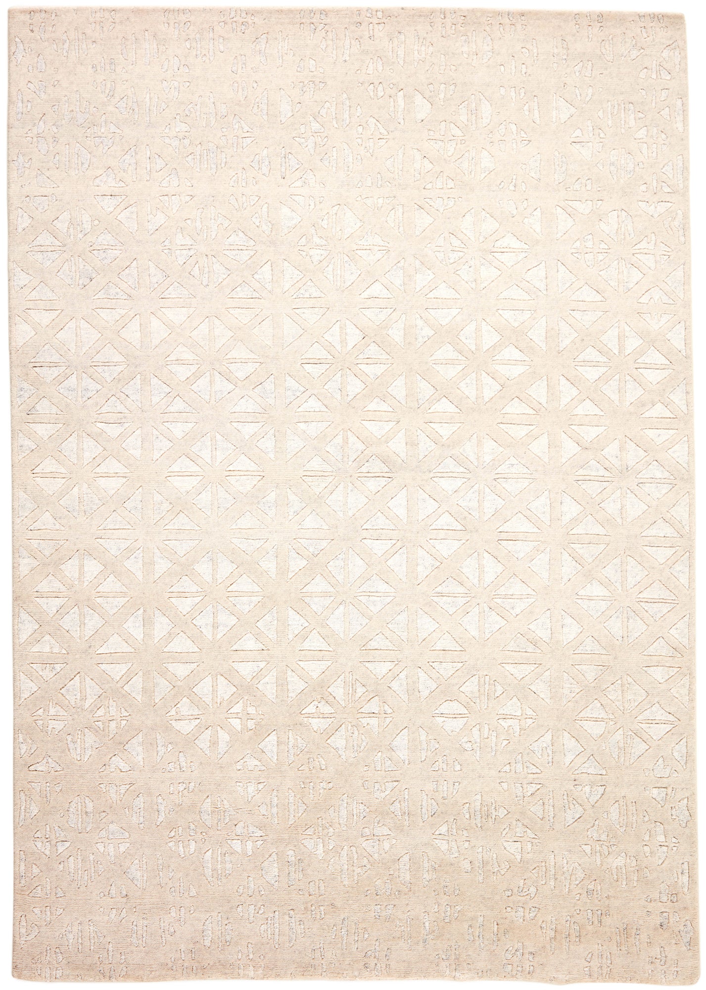 Vloerkleed MOMO Rugs Shangri La White Mosaik