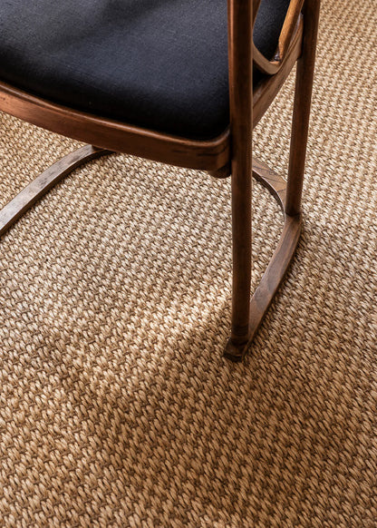 Vloerkleed Layered Basket Weave Sisal Rug - Natural