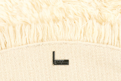 Vloerkleed MOMO Rugs Snow White Plain Ivory Round