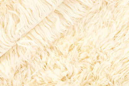 Vloerkleed MOMO Rugs Snow White Plain Ivory Round
