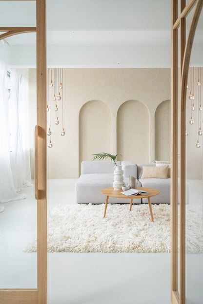 Vloerkleed MOMO Rugs Snow White Plain Ivory