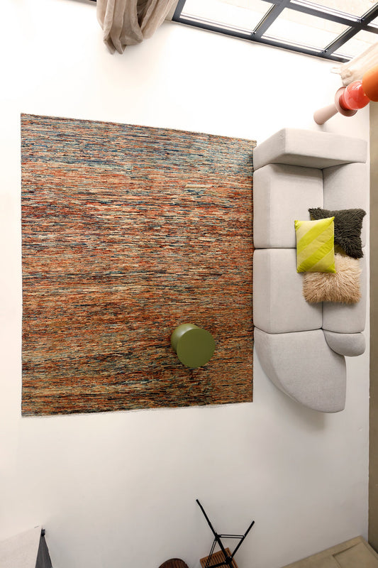 Unique Ziegler Stripe Vloerkleed 10971 | Handgeknoopt uit Afghanistan