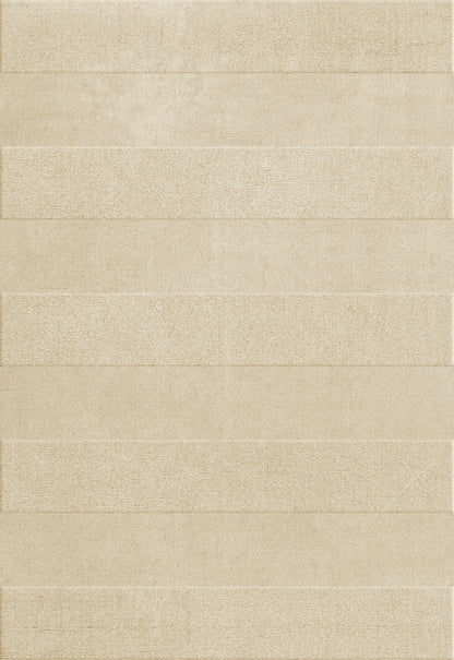 Vloerkleed Layered Stripe Grande Wool Rug Almond
