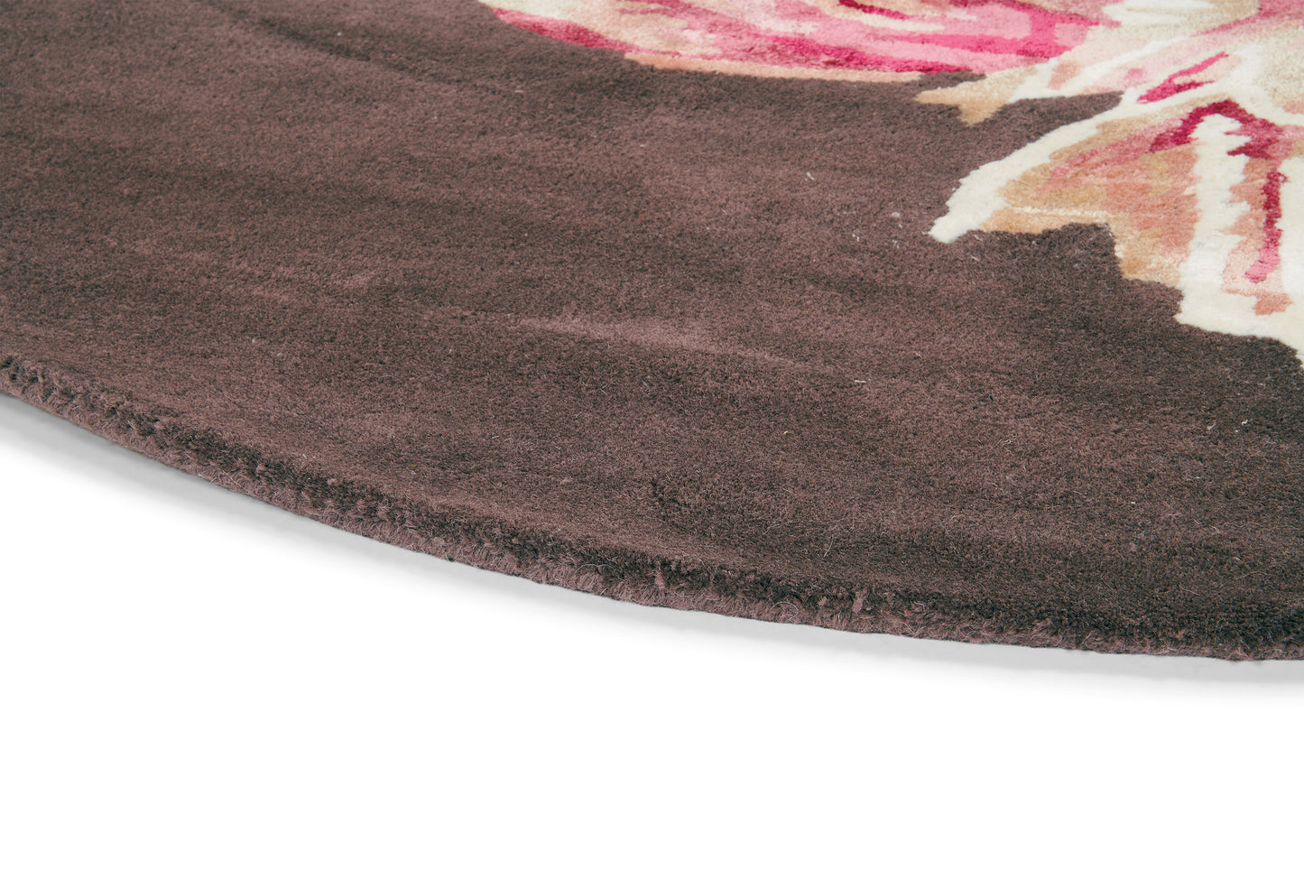 Laagpolig vloerkleed Ted Baker Tranquility Aubergine Rond 56005
