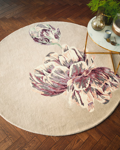 Laagpolig vloerkleed Ted Baker Tranquility Beige Rond 56001