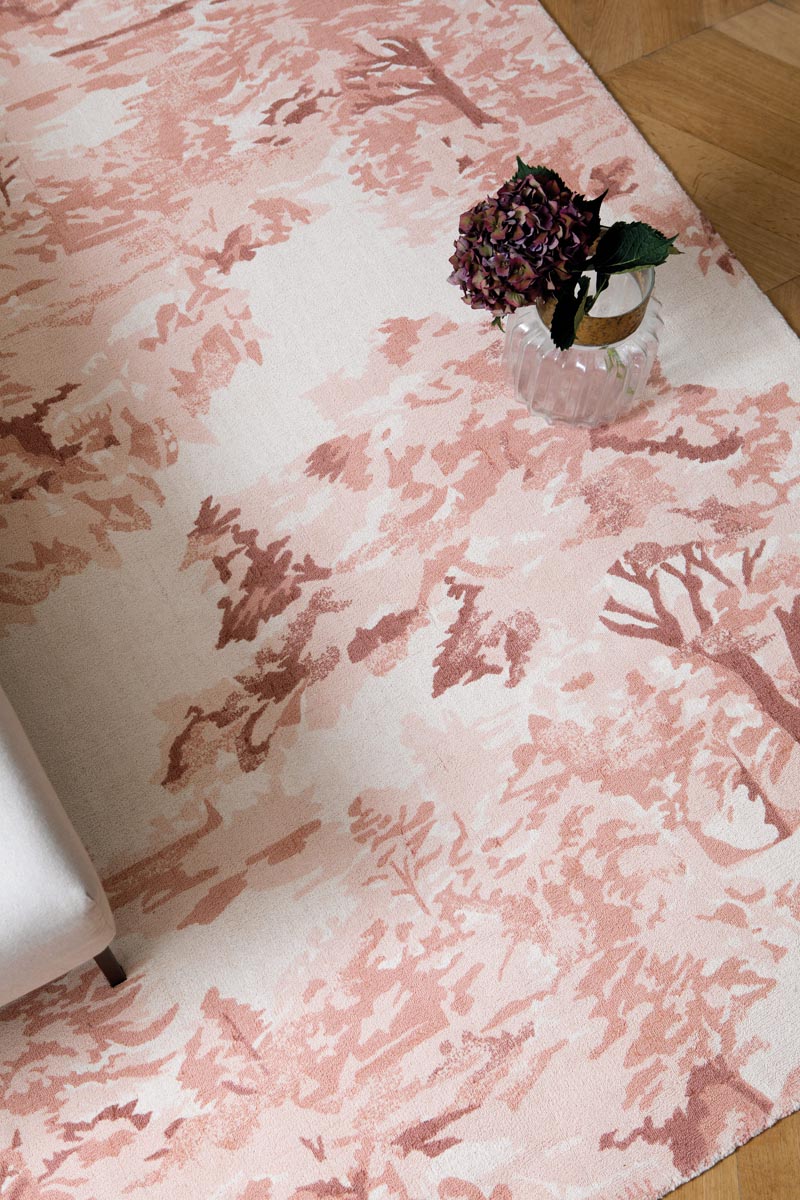 Ted Baker Landscape Toile Light Pink 162602 Vloerkledenwinkel