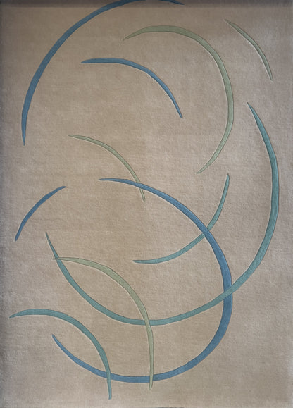 Vloerkleed MOMO Rugs Whirlpool Rug Blue Green (outlet) Outlet