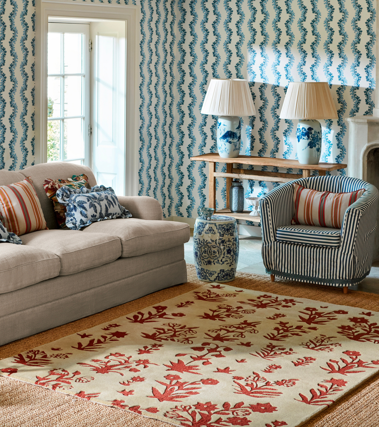 Vloerkleed Sanderson Woodland Glade Linen Russet Brown 146801