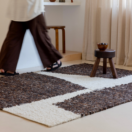 Vloerkleed Brink en Campman Craft Fundament Chocolate Cream 149305