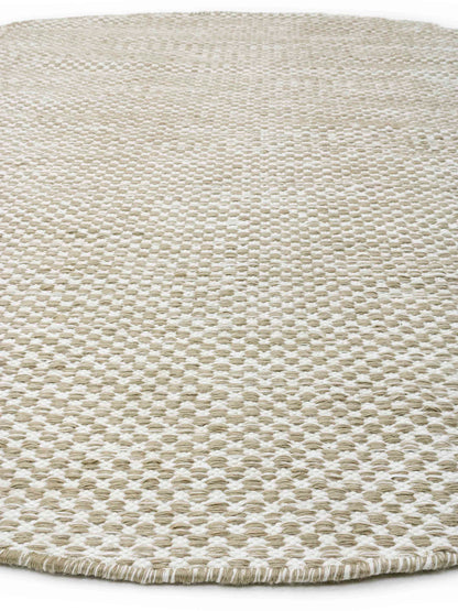Vloerkleed MOMO Rugs Vaasa Camel White Rond