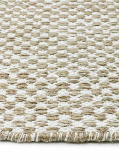 Vloerkleed MOMO Rugs Vaasa Camel White Rond