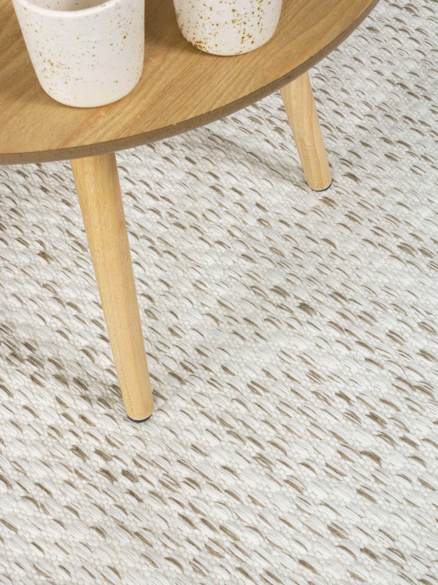 Vloerkleed MOMO Rugs Vaasa White Natural Rond