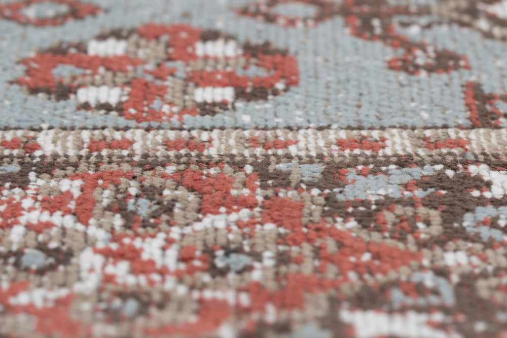 Vintage look vloerkleed Brinker Carpets Festival Chakra Dull Blue Vloerkledenwinkel