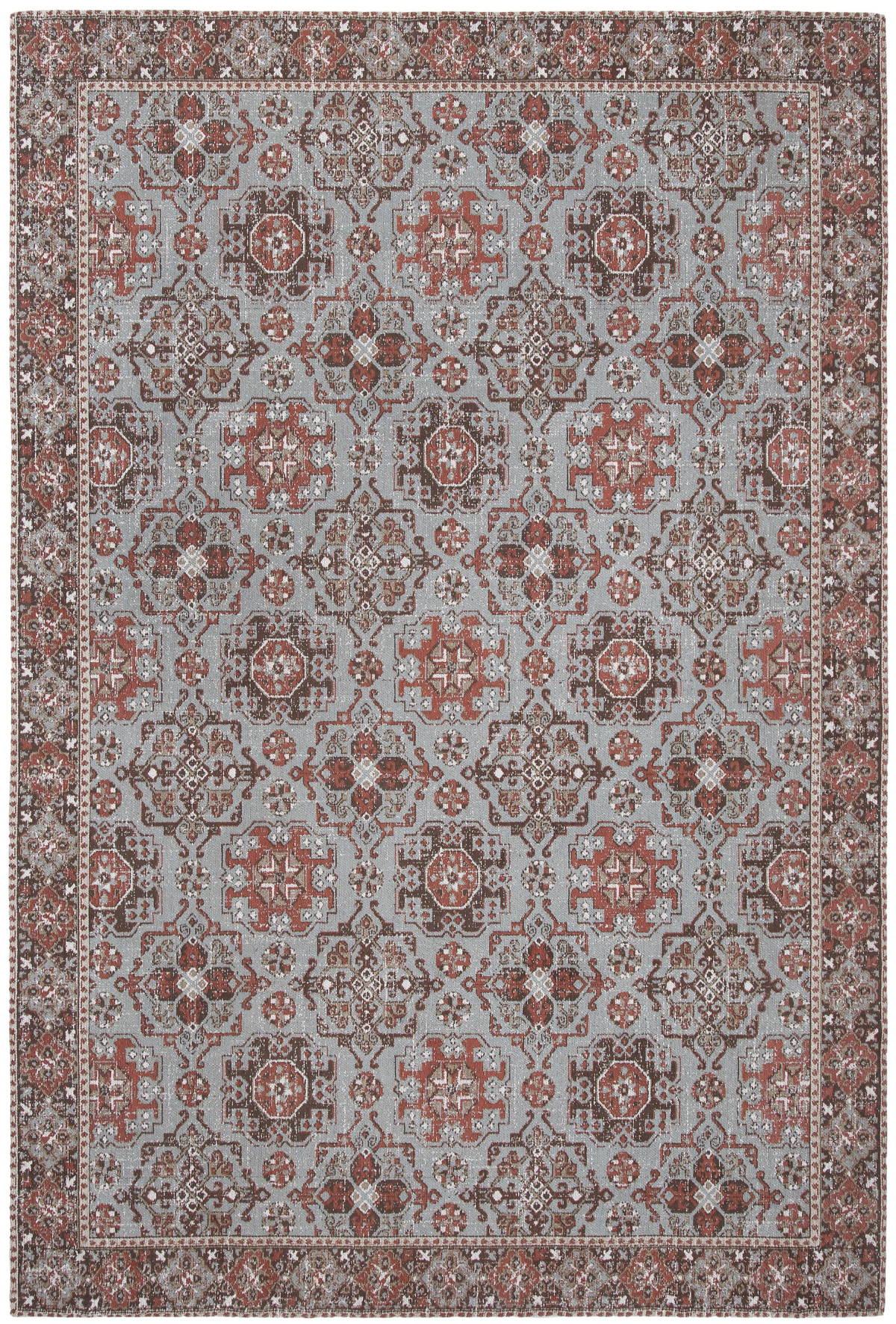 Vintage look vloerkleed Brinker Carpets Festival Chakra Dull Blue Vloerkledenwinkel