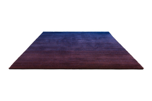 Vloerkleed Brink & Campman Shade Low electric blue/aubergine 010118 Vloerkledenwinkel