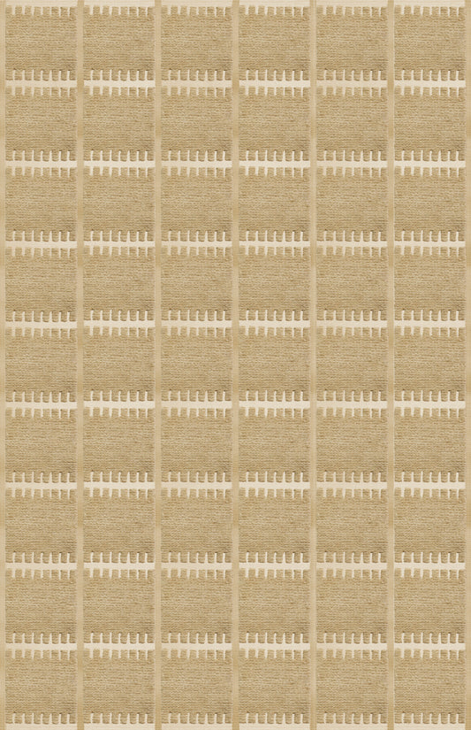 Vloerkleed Layered Lilly Wool Rug Mustard Vloerkledenwinkel