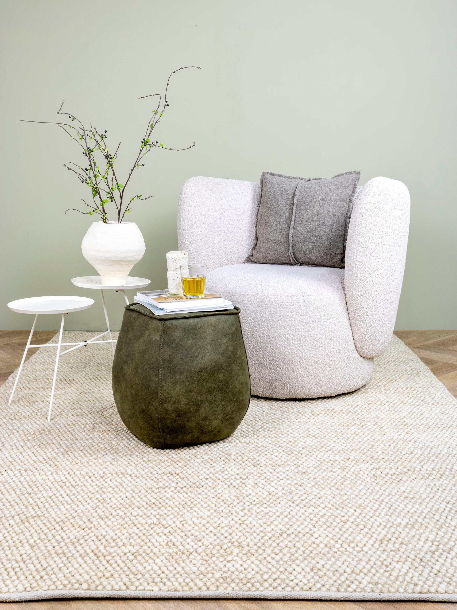 Vloerkleed MOMO Rugs Bubbles Beige Vloerkledenwinkel