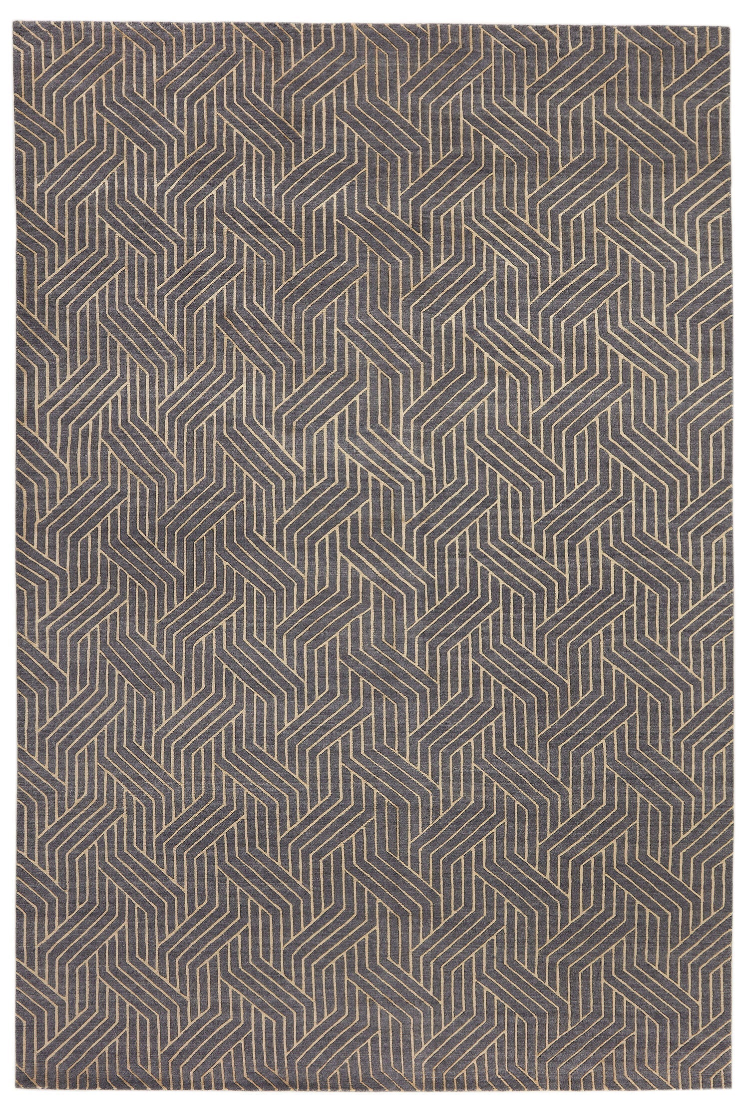 Vloerkleed MOMO Rugs Companion Charcoal Gold Vloerkledenwinkel