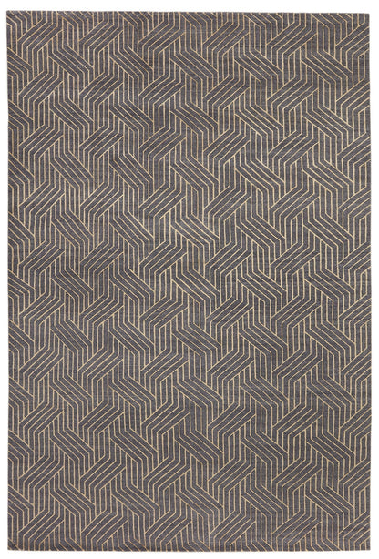 Vloerkleed MOMO Rugs Companion Charcoal Gold Vloerkledenwinkel