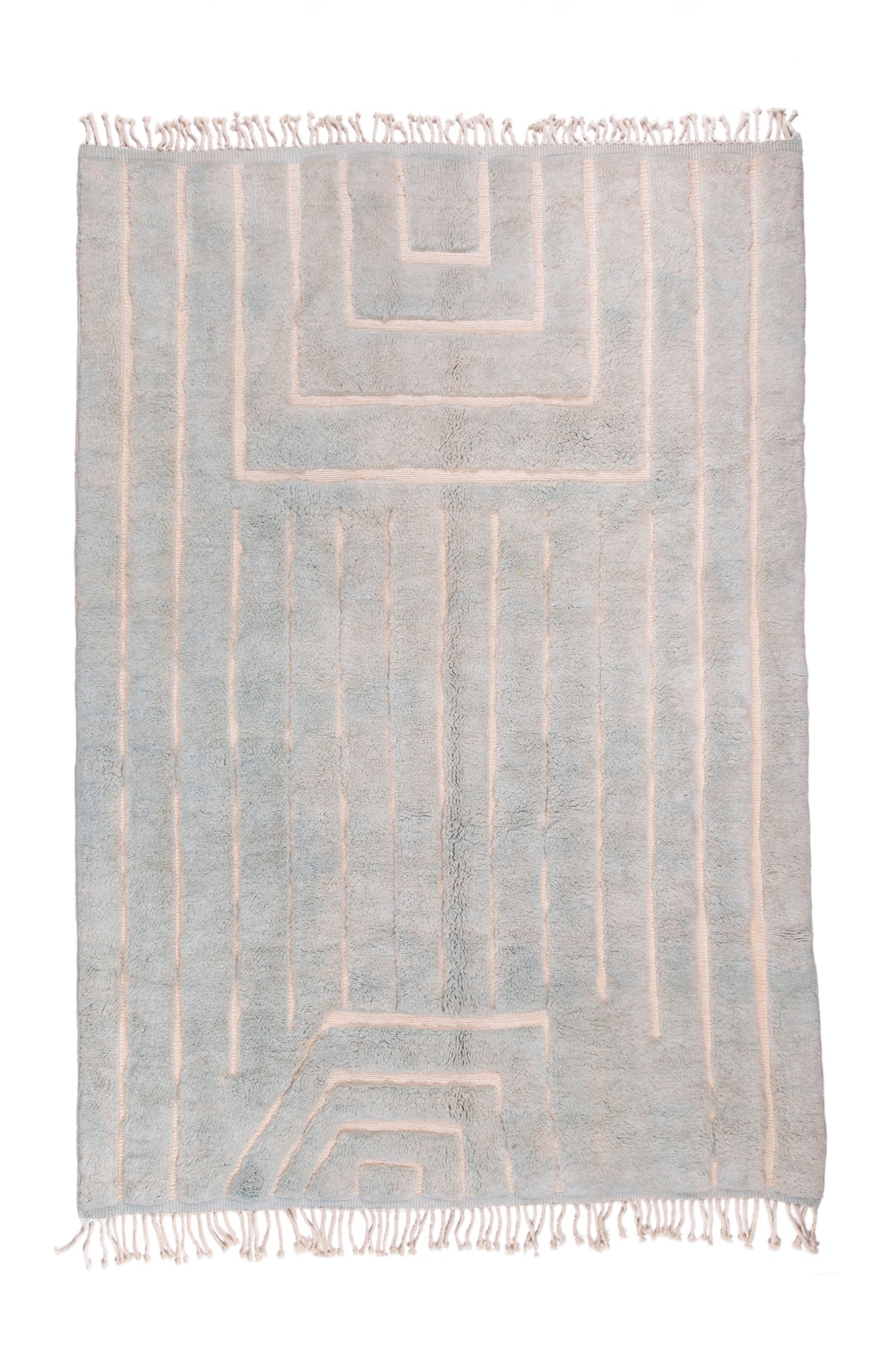 Vloerkleed MOMO Rugs Design Berber Mrirt Inlaid Lines Mel 008