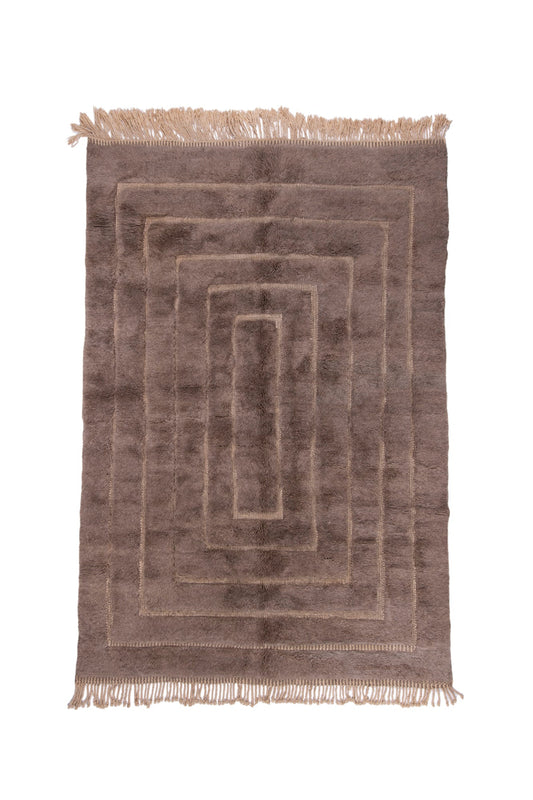 Vloerkleed MOMO Rugs Design Berber Mrirt Inlaid Lines Mel 009 Vloerkledenwinkel