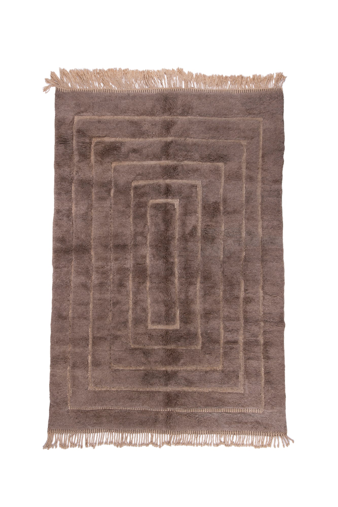 Vloerkleed MOMO Rugs Design Berber Mrirt Inlaid Lines Mel 009