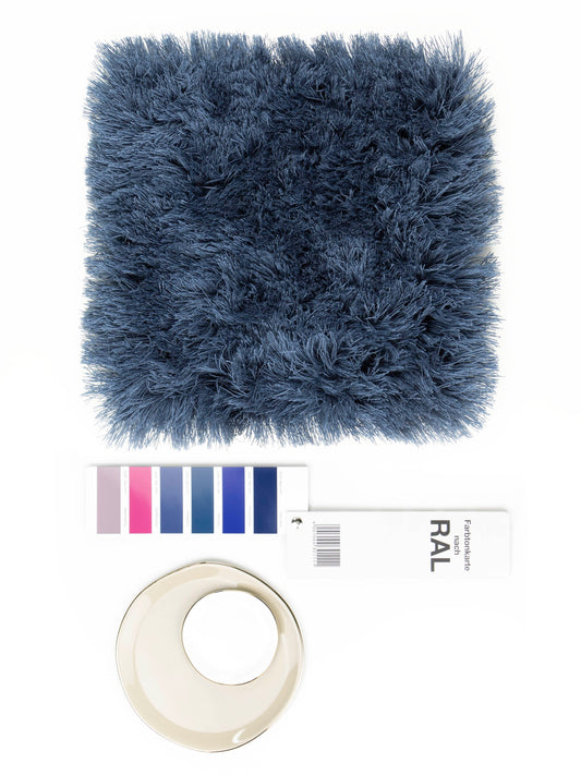 Vloerkleed MOMO Rugs Naturais Bright H/L Marine Blue Vloerkledenwinkel