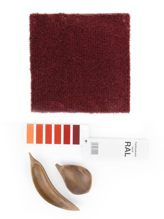 Vloerkleed MOMO Rugs Naturais Bright H/L Wine Red Vloerkledenwinkel