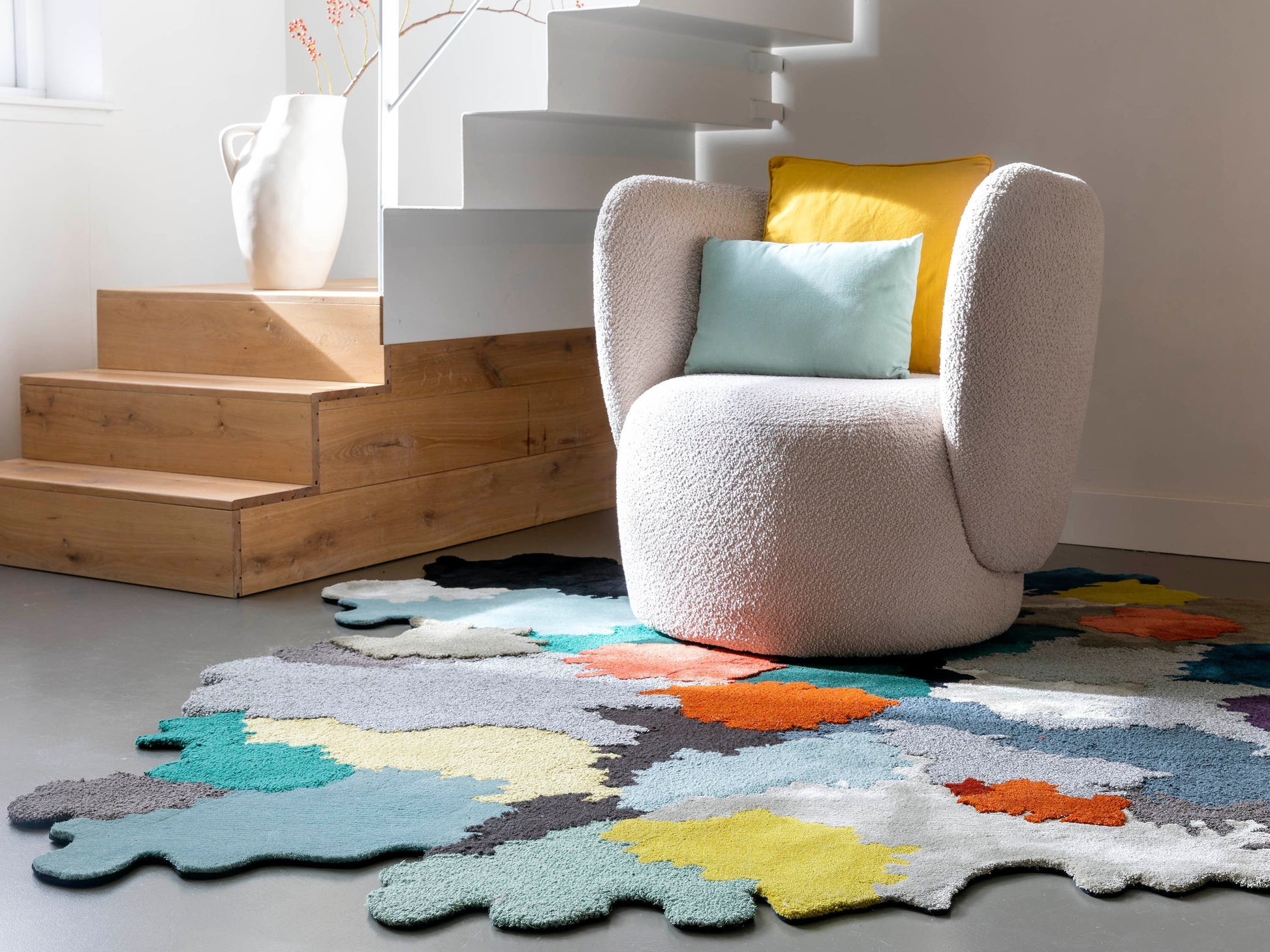 Vloerkleed MOMO Rugs Naturais Moss Fischbacher Vloerkledenwinkel