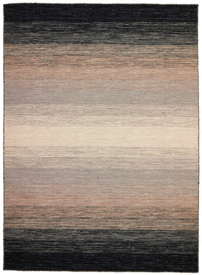 Vloerkleed MOMO Rugs Panorama Kelim Black Grey Vloerkledenwinkel