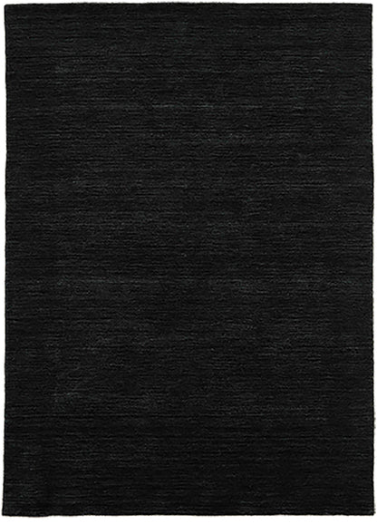 Vloerkleed MOMO Rugs Panorama Uni Black Vloerkledenwinkel