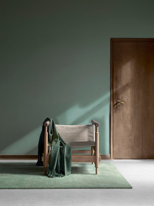 Vloerkleed MOMO Rugs Panorama Uni Green Vloerkledenwinkel