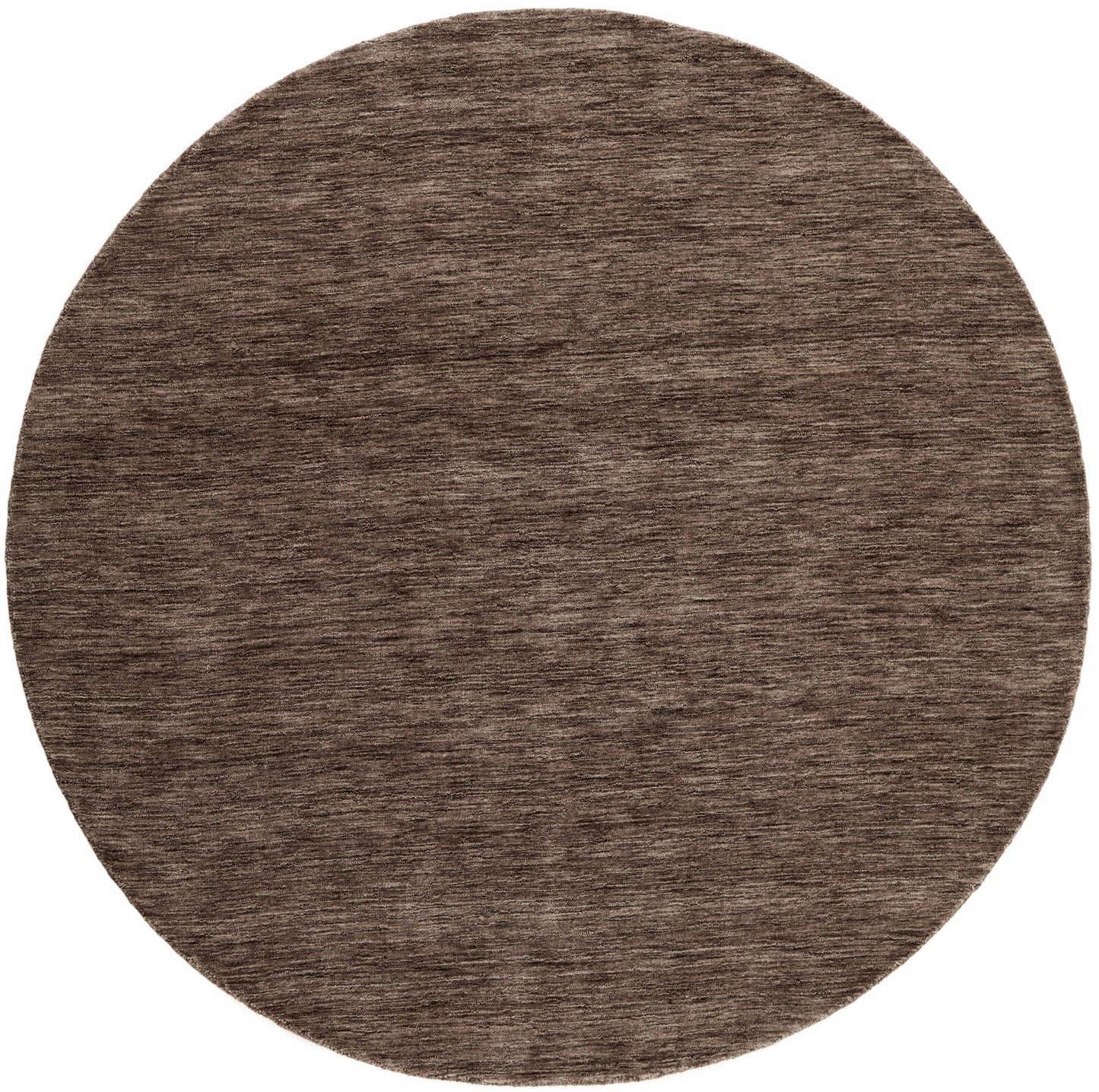 Vloerkleed MOMO Rugs Panorama Uni Rond Dark Brown Vloerkledenwinkel