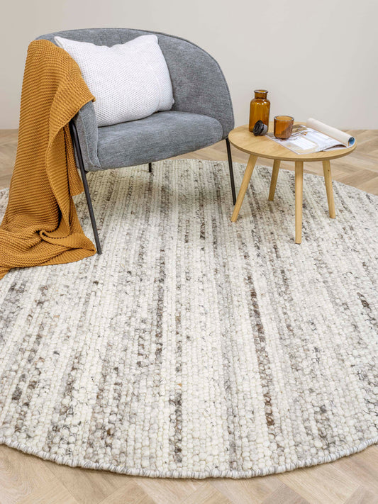 Vloerkleed MOMO Rugs Stone Beige Rond Vloerkledenwinkel