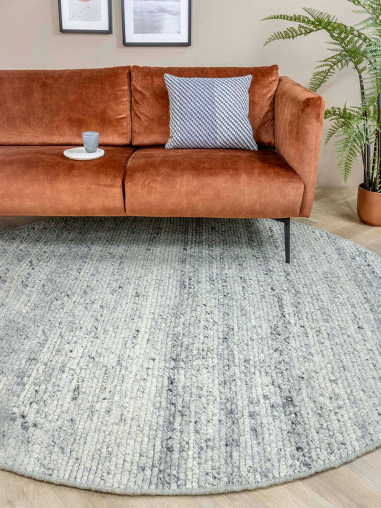 Vloerkleed MOMO Rugs Stone Grey Rond Vloerkledenwinkel