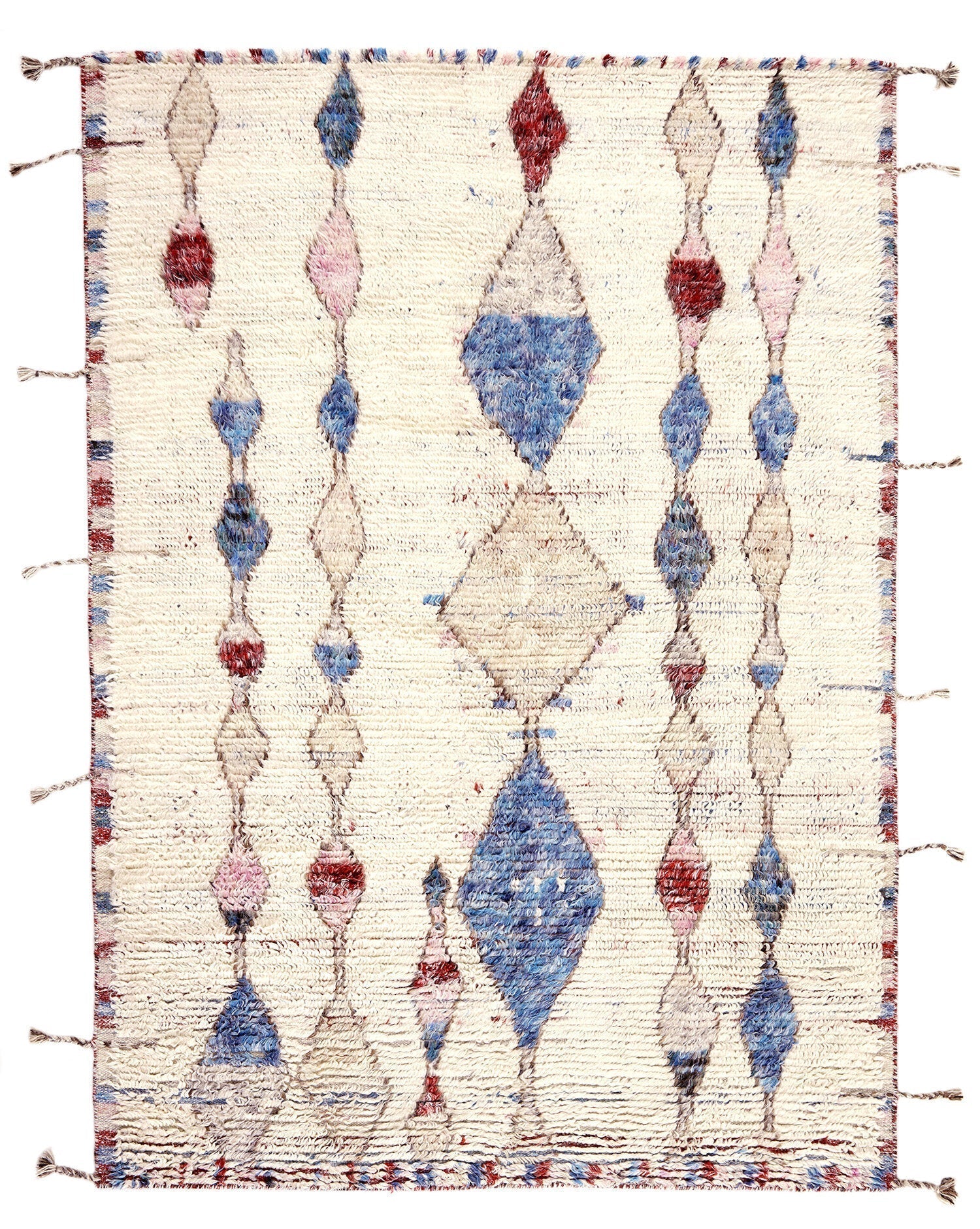 Vloerkleed MOMO Rugs Tribe Ivory Blue Vloerkledenwinkel