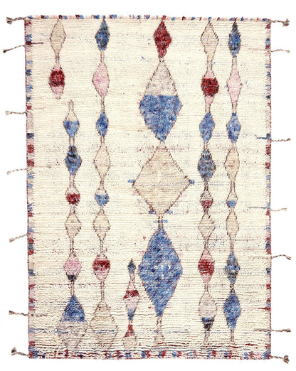 Vloerkleed MOMO Rugs Tribe Ivory Blue Vloerkledenwinkel