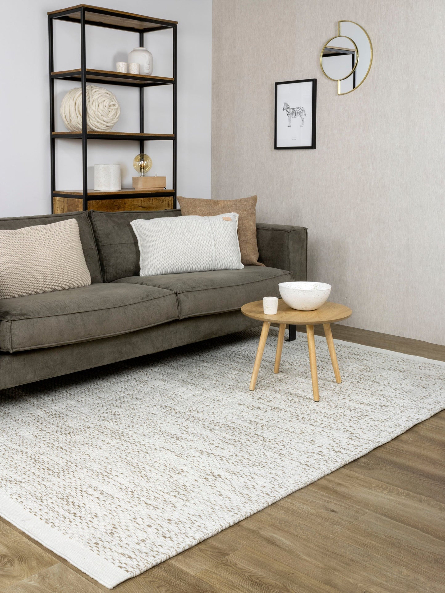 Vloerkleed MOMO Rugs Vaasa White Naturel Vloerkledenwinkel