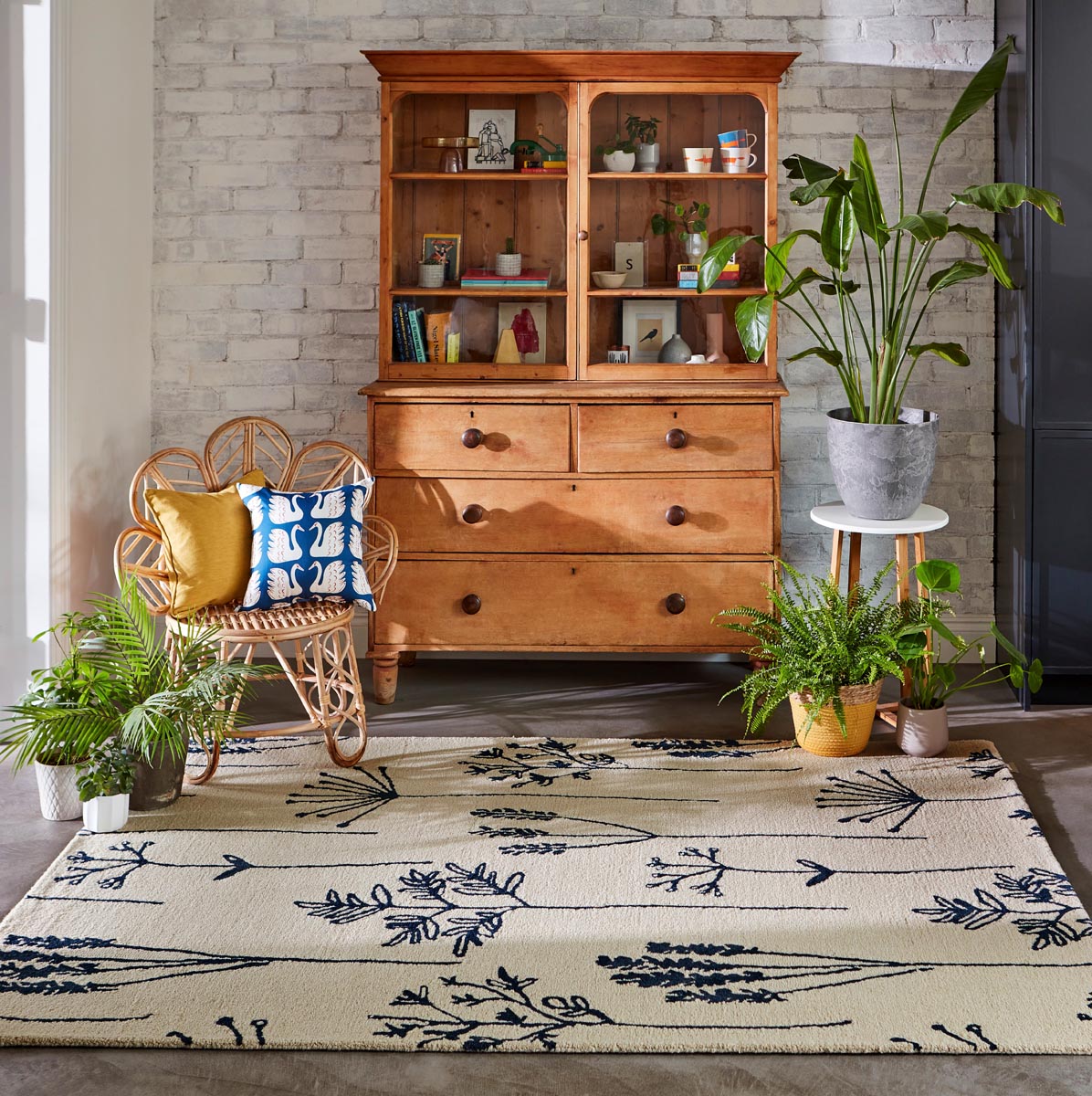 Vloerkleed Scion Stipa Denim 126408 Vloerkledenwinkel