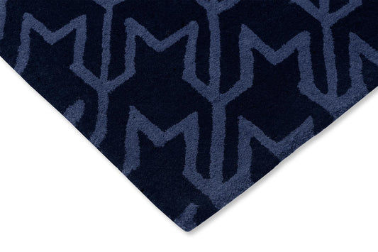 Vloerkleed Ted Baker Houndstooth Dark Blue 162808 Vloerkledenwinkel