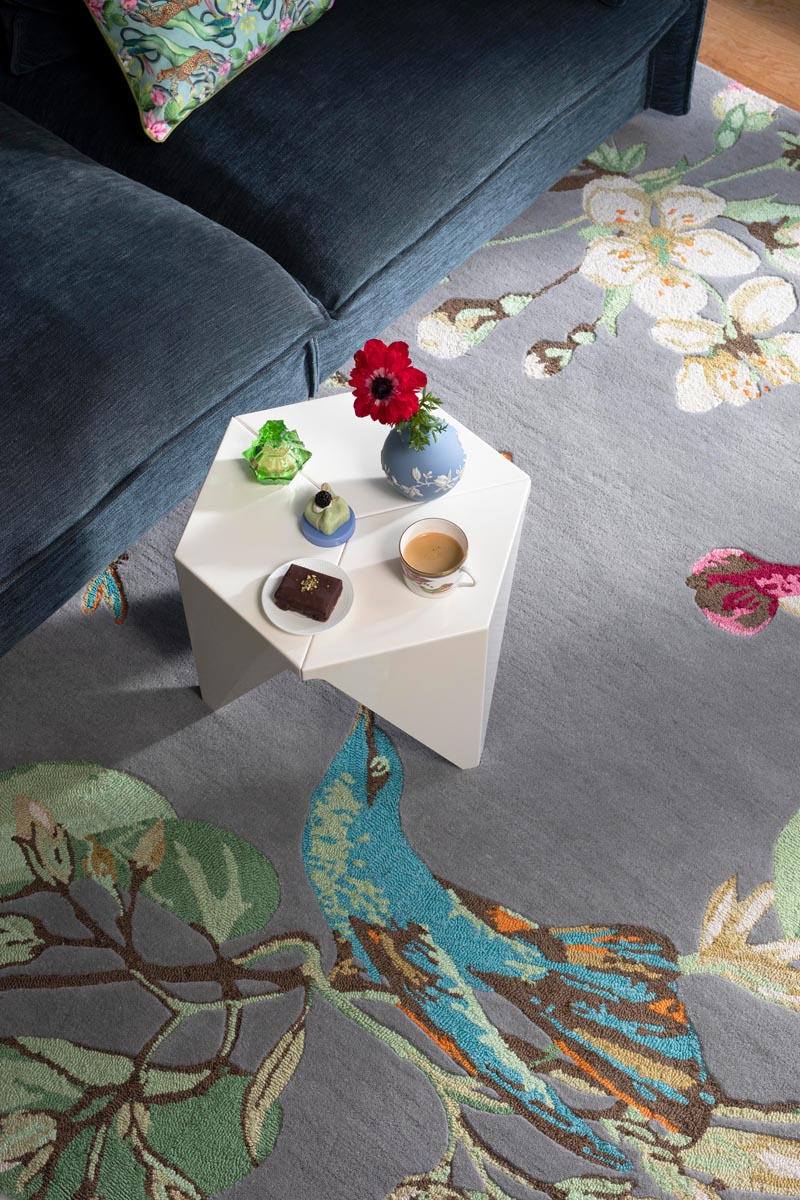 Vloerkleed Wedgewood Hummingbird Grey 037804 Vloerkledenwinkel