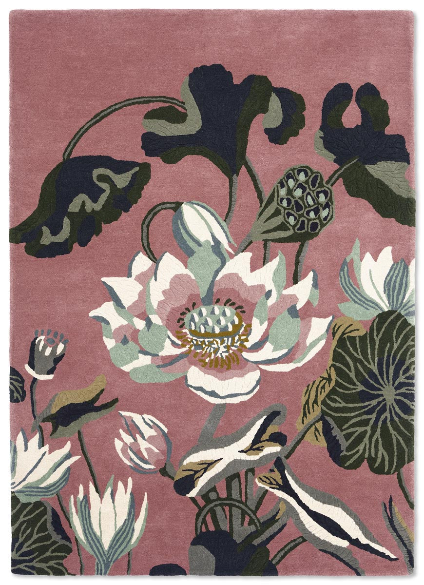 Vloerkleed Wedgewood Waterlily dusty rose 038602 Vloerkledenwinkel