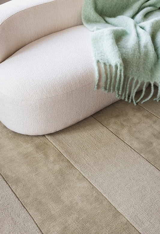 Vloerkleed Layered Stripe Grande Wool Rug Ochre